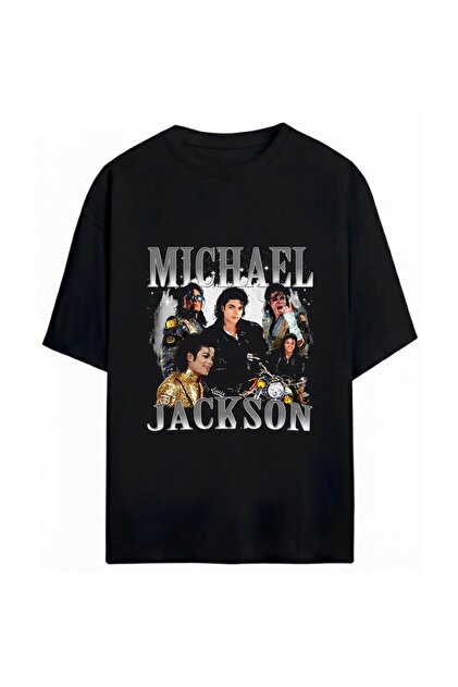 Vintage Michael Jackson Tシャツ SVART WEAR Michael Jackson Unisex Oversize %100 Pamuklu T-Shirt
