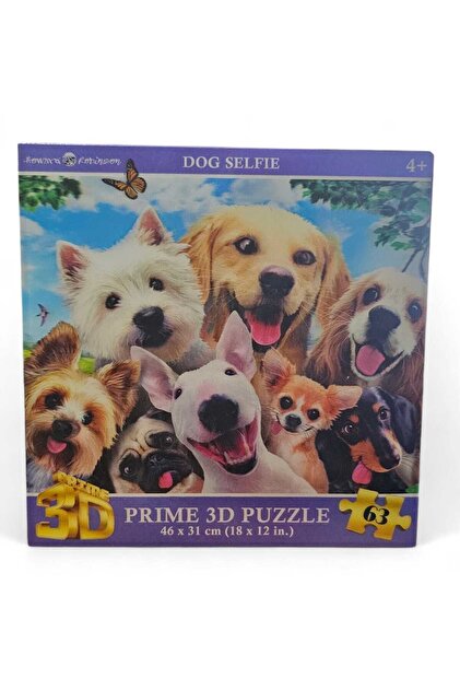 Prime 3D Hayvanat Bahçesi Selfie 63 Parça Puzzle DOG SELFIE 10541