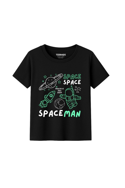Little Space Man T-Shirt for Unisex Kids – 100% Cotton Multiple Colors – Sizes 0-16 Years