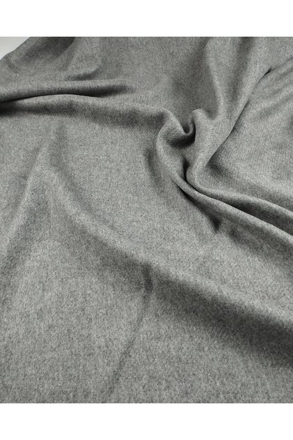 Fine Cashmere Fabric in Gray Color 150X195Cm