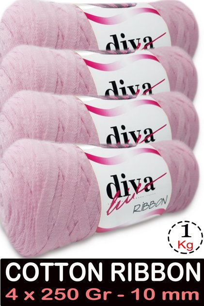 Cotton Ribbon - 1 kg - 10 mm - Pack of 4 - 2130