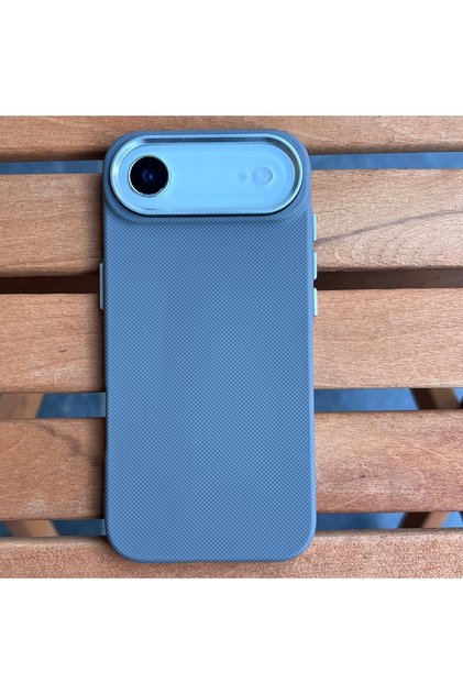 iPhone 17 Air Compatible - Serrated Silicone Cover with Camera Protection and Protruding Keys Phone Case — R