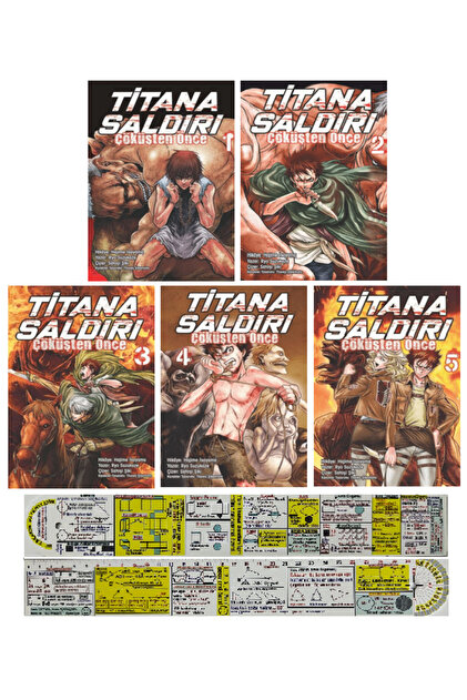 Komik Şeyler Titana Saldırı Çöküşten Önce 1-2-3-4-5. Ciltler Manga