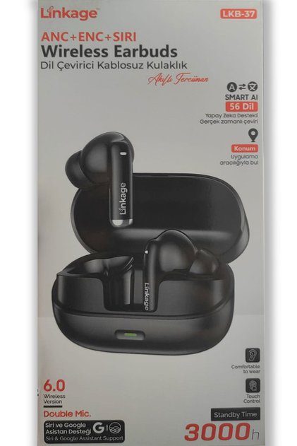 LKB-37 ANC+ENC+Siri Destekli Kablosuz Bluetooth Kulaklık - 56 Dil Anlık Çeviri Özellikli