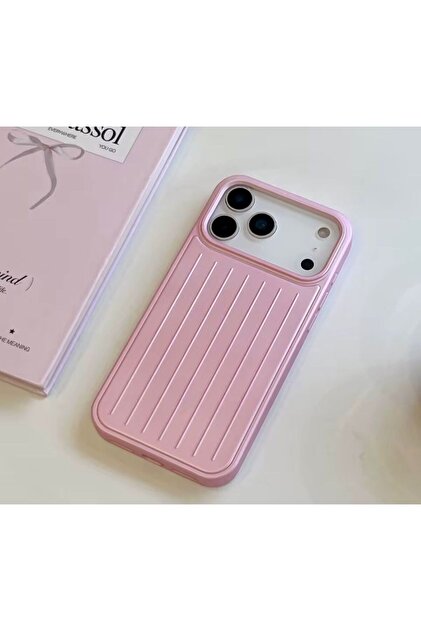 n noppax İphone 17 Pro Uyumlu Rimowa Çizgili Premium Kılıf Arka