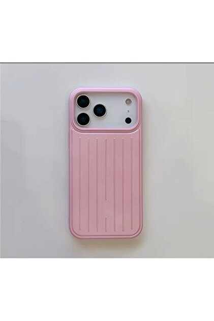 Noppax iPhone 17 Pro Compatible Rimowa Striped Premium Case Back