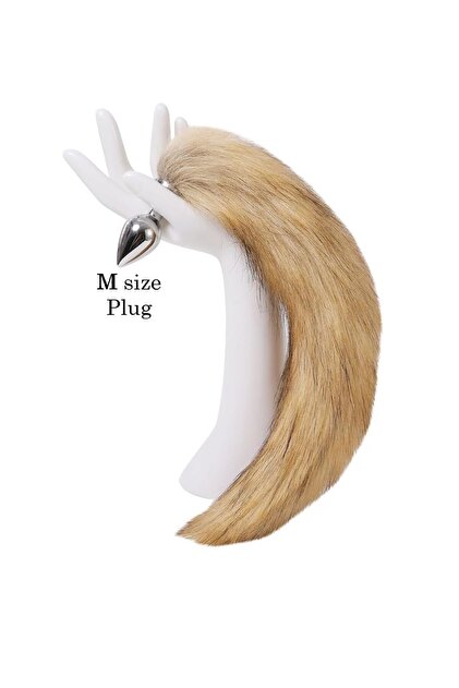 anal plug tüylü Plug Anal Größe M mit Fuchsschwanz Braun main image 1
