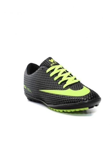 401-26 Children's Astroturf Field Shoes Black Yellow 31-35