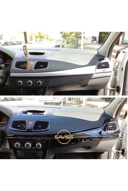 Renault Fluence Otomatik Vites Uyumlu Parlak Siyah Full Set,torpido Konsol Maun Kaplama (pianoblack)