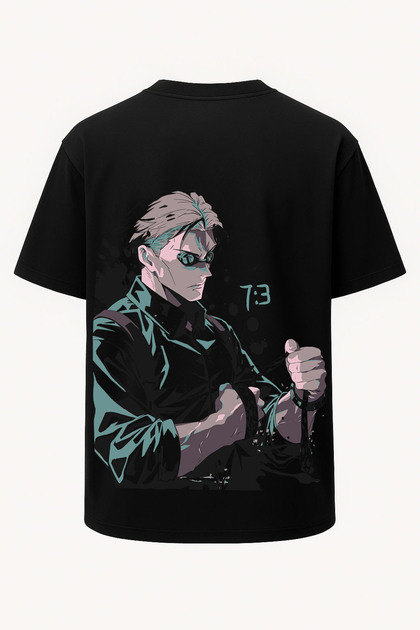 nirvoda Oversize Kento Nanami Jujutsu Kaisen Printed T-Shirt