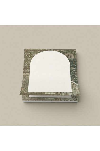 Green Ethnic | Glue Cube Notepad (10X10Cm), 50 Sheets