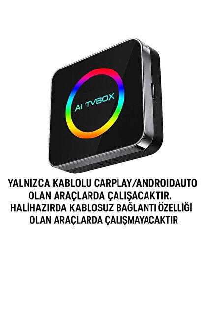 instatech AI TV Box Araç Multimedya Dönüştürücü | YouTube Netflix