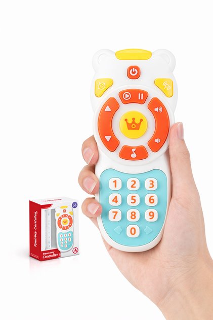 Telecomandă interactivă copii Huanger HE0529, sunete și lumini, jucărie educativă