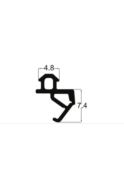 Pvc Pimapen Kapı-pencere Fitili-contası Pak-19 Siyah 20 Metre