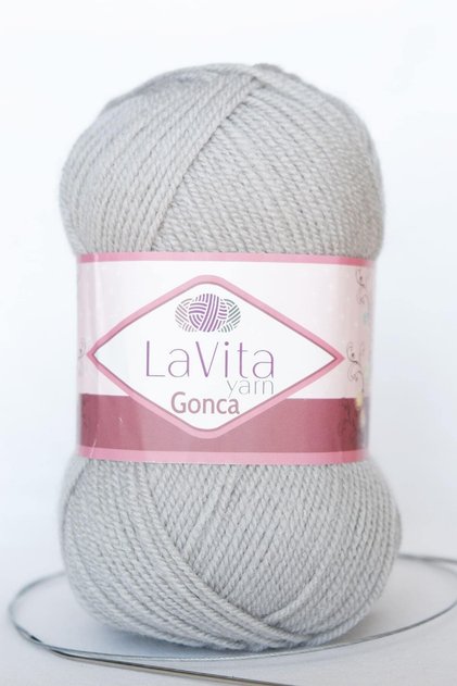 Gonca Hand Knitting Yarn Taka Yarn (6013-A.Gray)