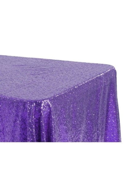 Purple Sequin Sequined Tablecloth