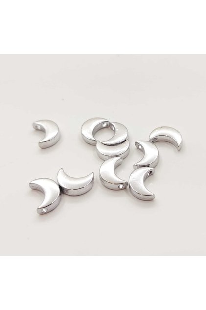 Silver Plated Moon Model Intermediate Apparatus 50 Pieces (No Darkening)