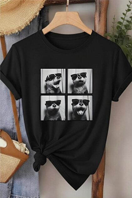l'eivor Fok Balığı Poz Baskılı Kadın T-shirt - Fiyatı, Yorumları