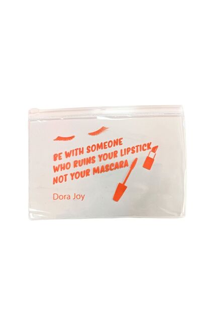 Transparent Zippered Makeup Bag 25X17 cm