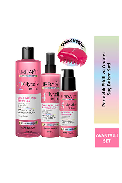 ANTEAC VC SERUM & ROLLER RICH セット Urban Care Saç Açıcı Tarak Hediyeli Glycolic Retinol Parlaklık