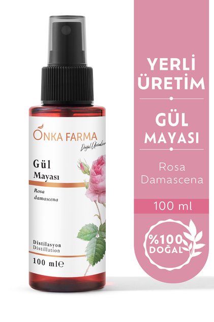 Onka Farma Gül Mayası - Suyu - Hidrosolü Tonik Yağı Alınmamış Doğal Içerik 100 ml