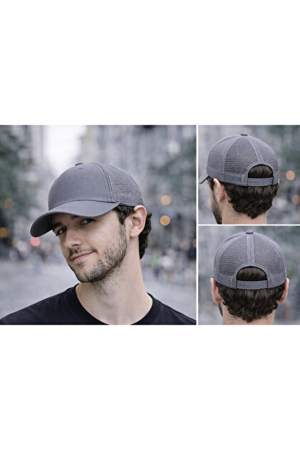 kuru Arkası fileli (trucker style) ayarlanabilir unisex snapback