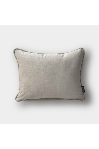 "Taupe" Velvet Flat Cushion Cover - 30X40