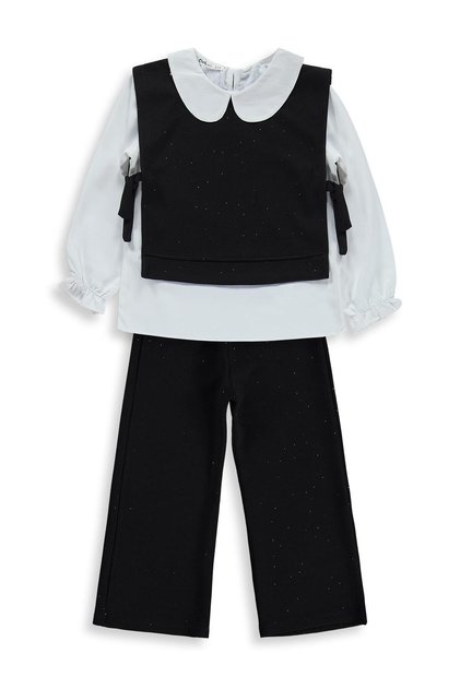 Collared Suit for 10-13 Years Old - Black