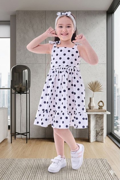 Polka Dot Girls' Dress