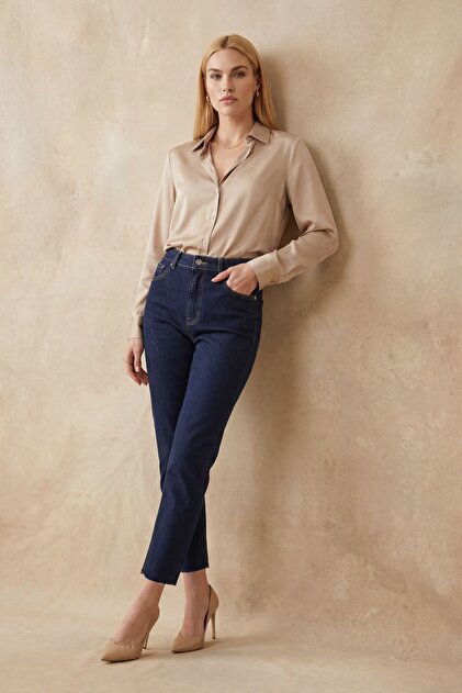 MY FASHION Yüksek Bel Dar Kesim Skinny Kot Pantolon