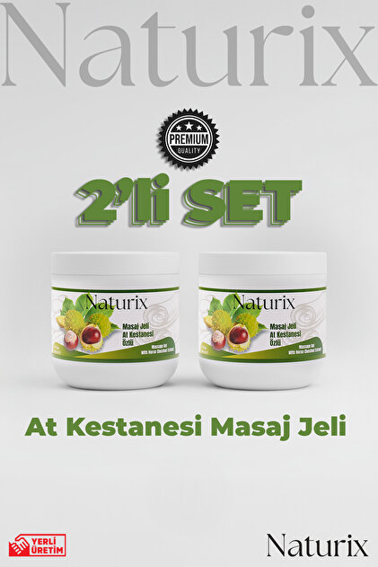 Naturix At Kestanesi Balsamı Masaj Jeli 2'li Eko Set - 500 ml