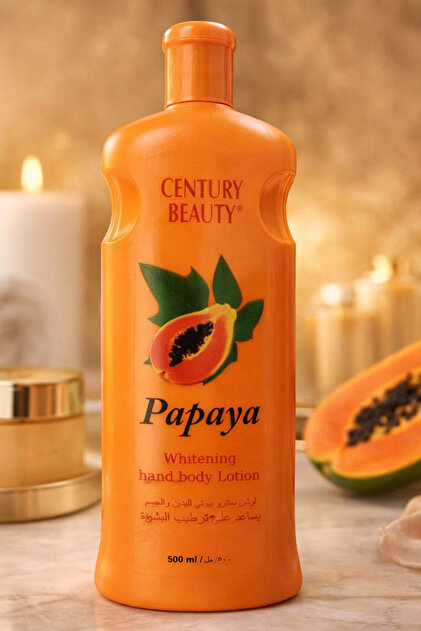 papaya özlü vücut kremi, losyun 500ml Papaya cilde güzel bir yumuşaklık ve tazelik kazandırır