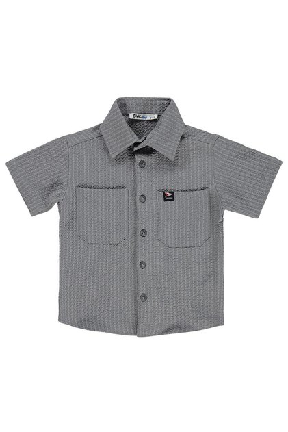 Textured Shirt for Ages 2-5 - Gray