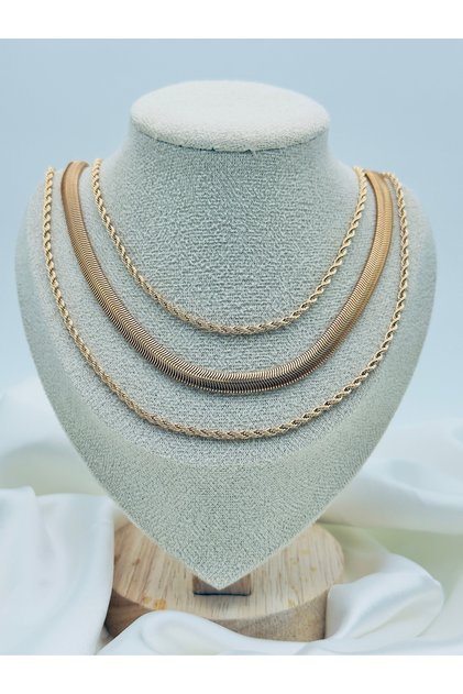 Rose Multi-Chain Necklace Women's Layered Combination Necklace I Special Boxed