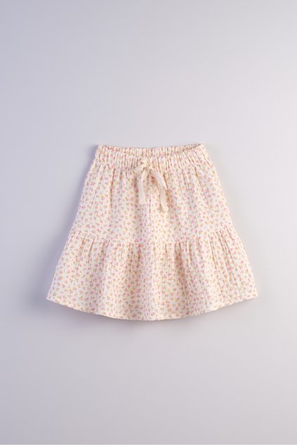 Muslin Fabric 100% Cotton Floral Printed Girls' Skirt