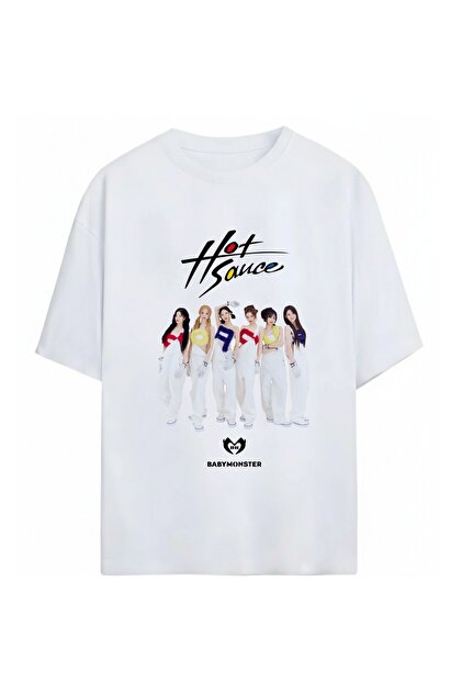 SVART WEAR BabyMonster K-Pop Unisex Oversize %100 Pamuklu T-Shirt