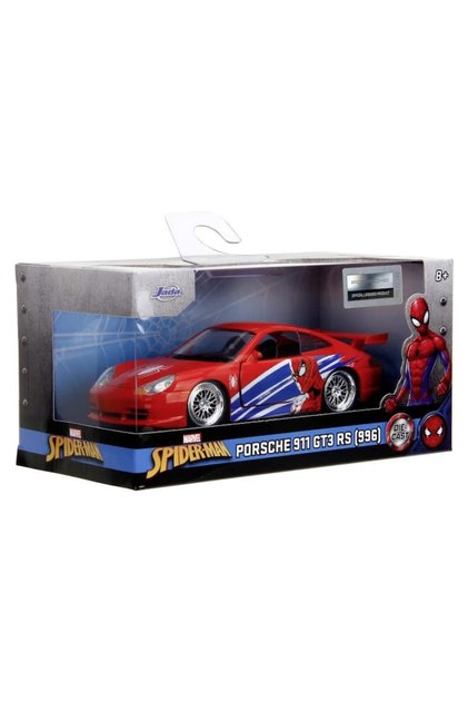 Jada Marvel Masinuta Metalica Spider Man Porsche 911 Gt3 Rs Scara 1 La 32