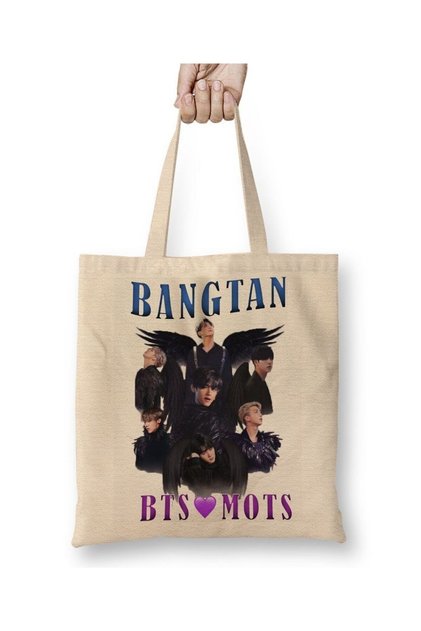 Bts Mots Bangtan Tote Bag Long Handle