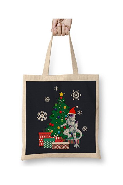 Frieza Aroung The Christmas Tree Dragonball Z Tote Bag Long Handle