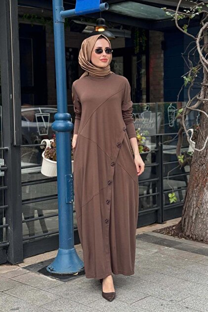 Nurcan Çetin Elbise 26131 Kahve - Fiyatı, Yorumları