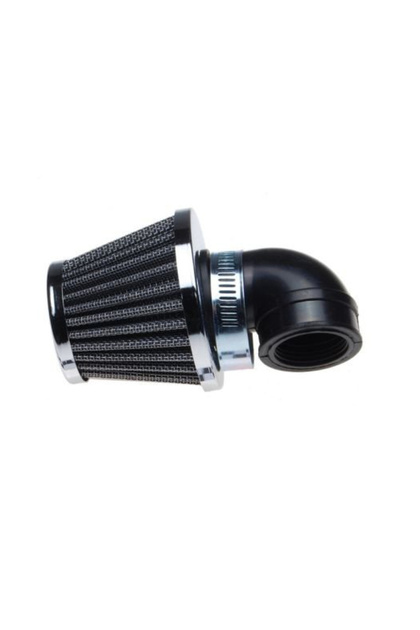 Filtru aer sport conic, d.35 mm, cot 90', cromat