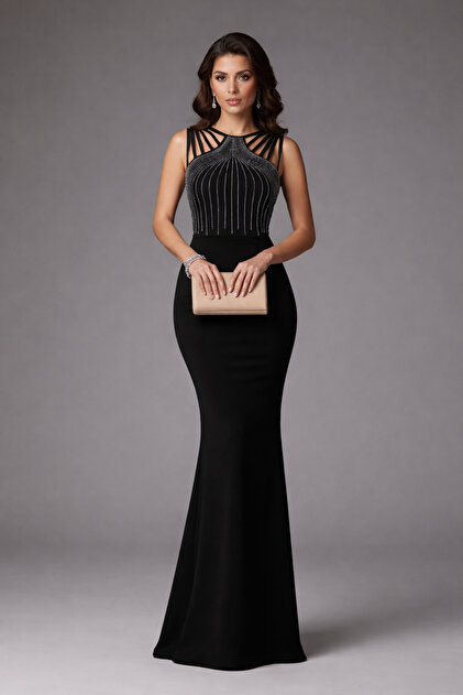 Rochie elegantă din crep Janjan, care atrage privirile