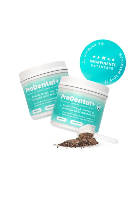 Pudra dentara caini ProDental+ Woofy Lab, anti tartru si respiratie proaspata, 2 Cutii