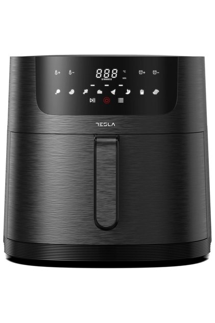 Friteuza aer cald AF800B, 8 L, 1800WPanou digital, 8 programe, Negru