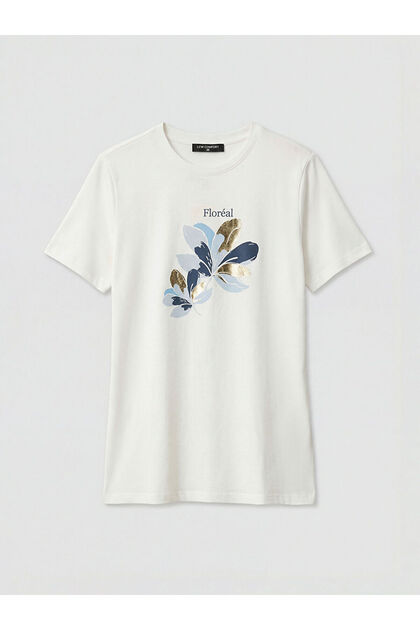 Lcw Comfortecru Crew Neck Printed Women's T-Shirt