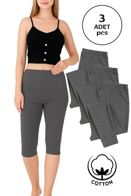 Women's 3-Pack Underwear Leggings - 90% Cotton