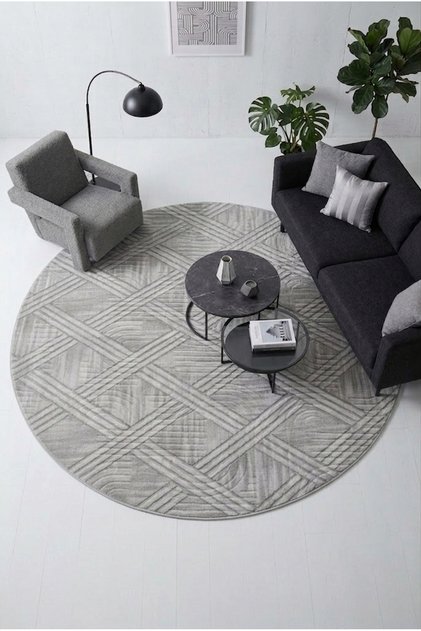 Non-Slip Based Carpet Runner Living Room Hallway Kitchen Bedroom Carpet Apartment 3008 Gray