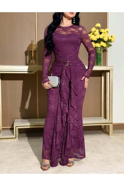 chinese dress ladies Stunning Appliques High Neck Lace Wedding Dresses with Sequins