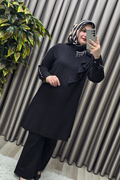 plus size islamic evening dresses Yisikado Women's Plus Size Sparkly Lantern Sleeve Round Neck Party Evening  Dress For Dancing Party-FMGW1077 main image 1