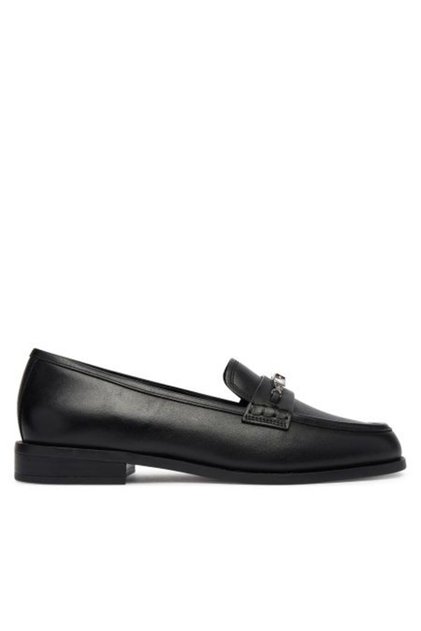 SİYAH KADIN DERİ LOAFER DINA